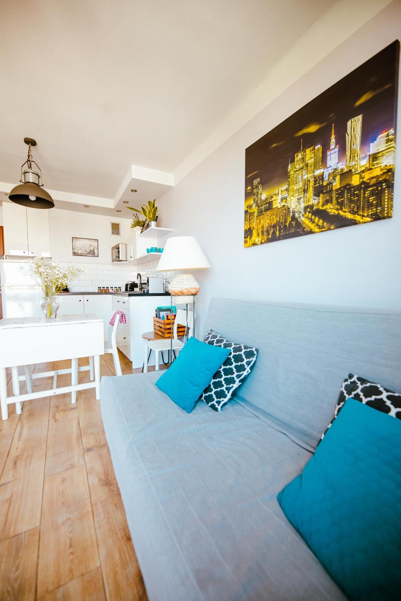 Bright 14th Floor With Balcony & Views * Warsaw